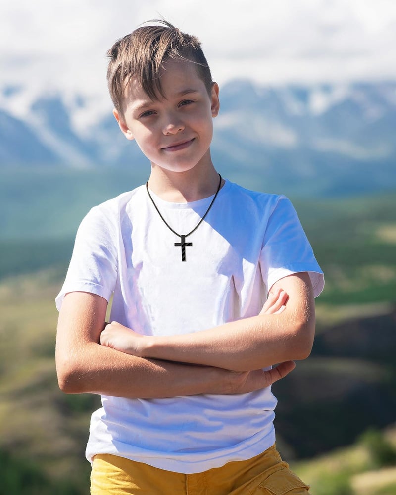 Tarsus Happy 8-16 Year Old Boy Birthday Gifts, Cross Necklace Gifts for Son Grandson Nephew Boys - Image 2